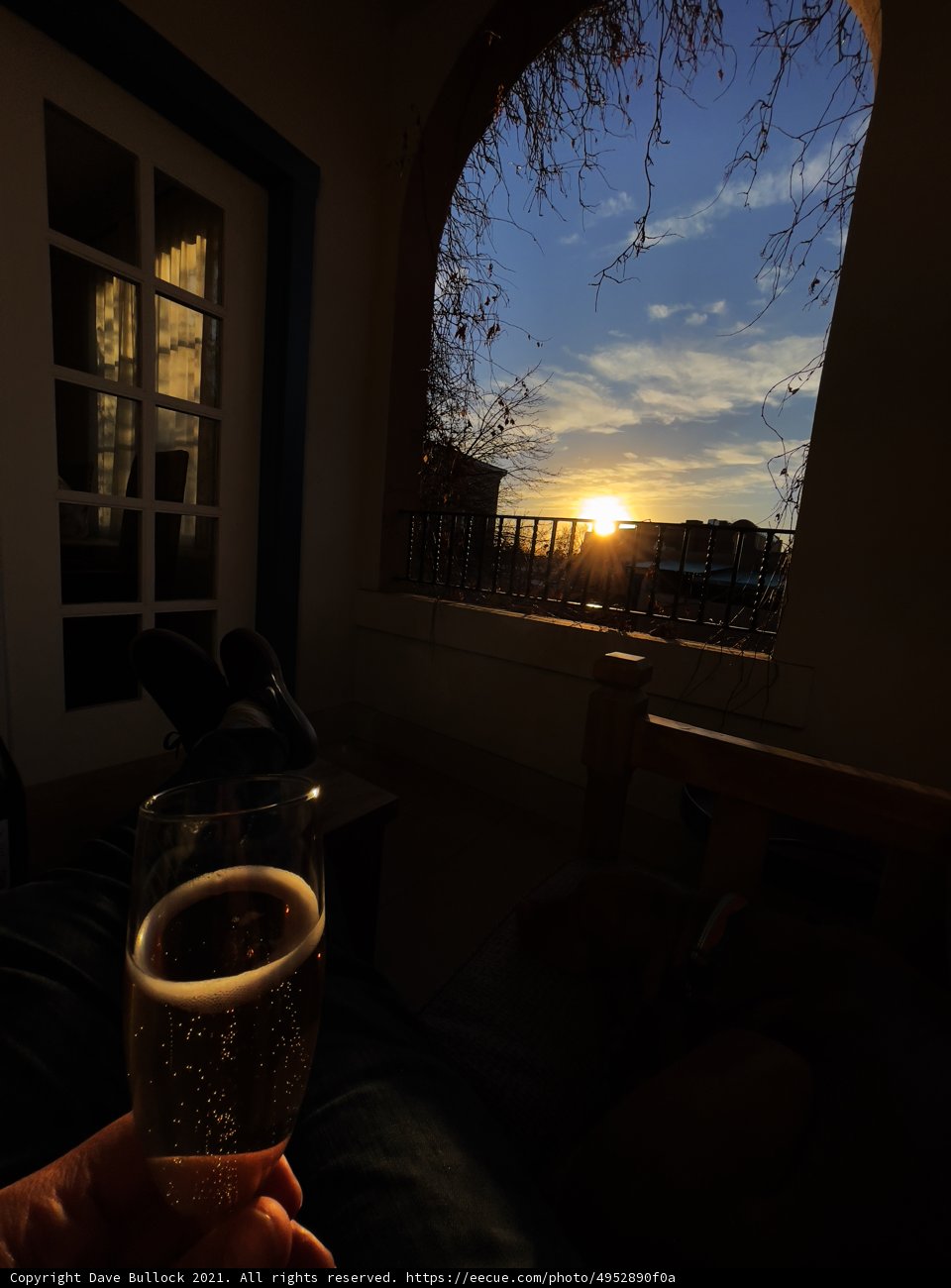 A Relaxing Sip by the Window