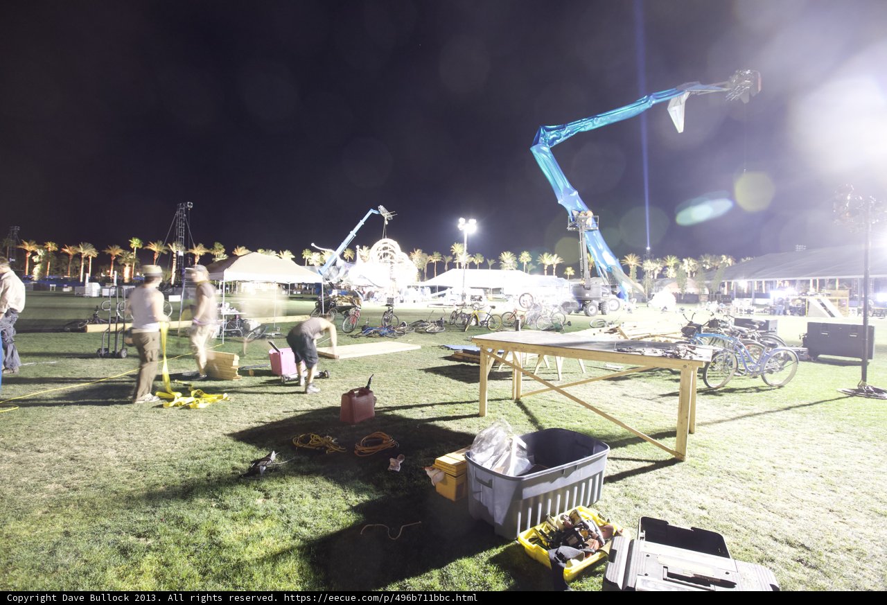 Nighttime Lawn Work