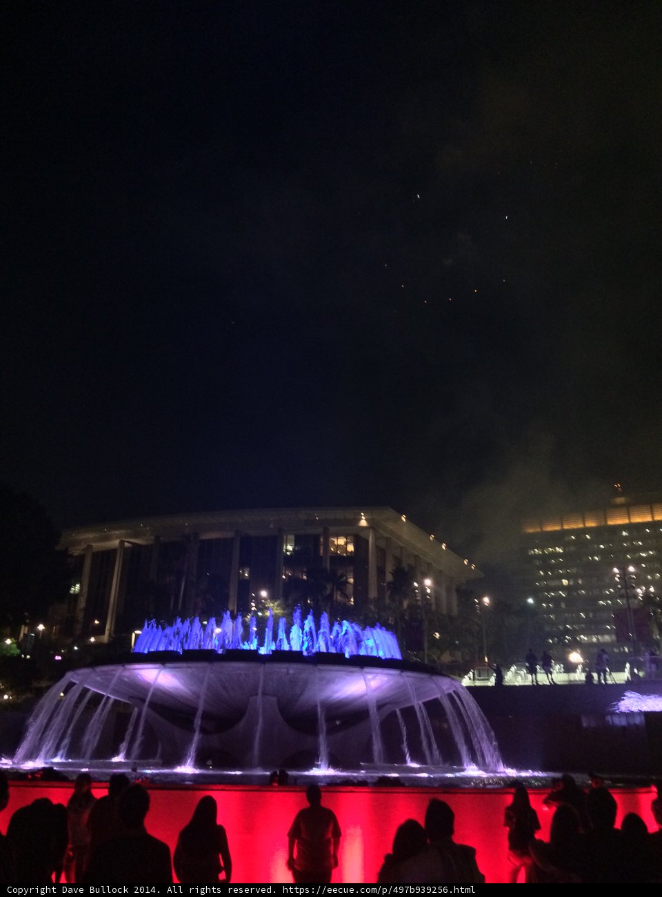 Illuminated Fountain Gathering