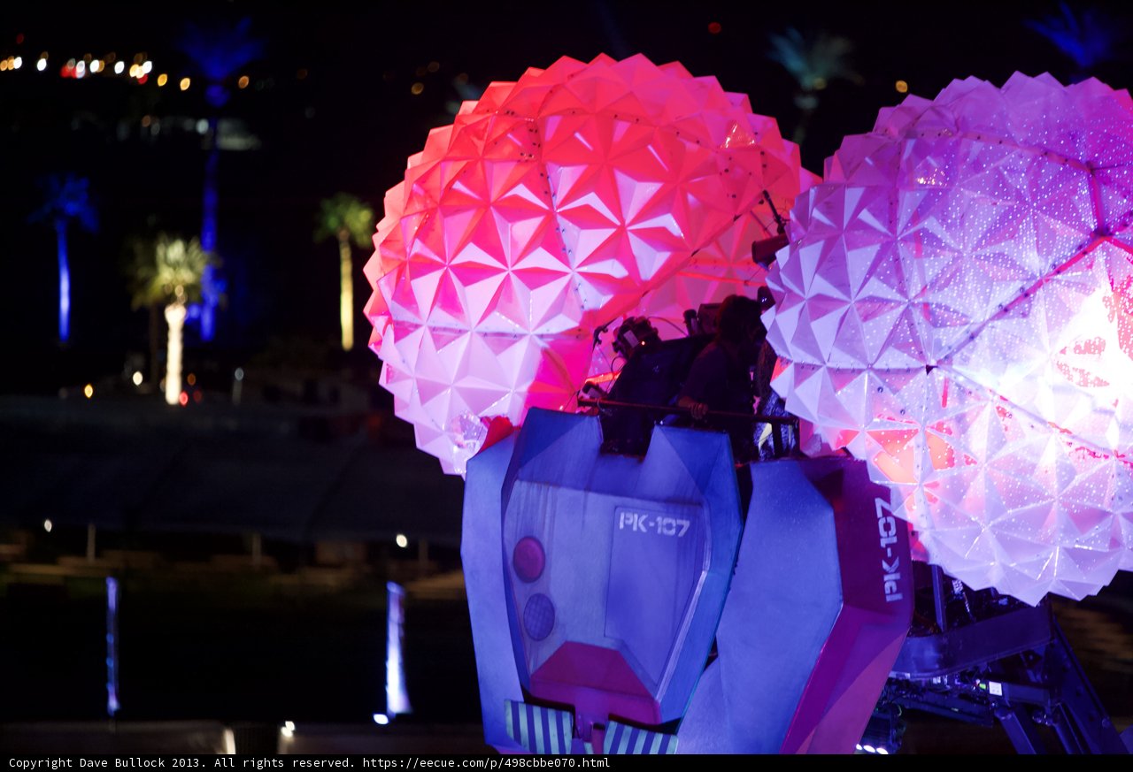 Crystal Robot Umbrella Takes Coachella by Storm