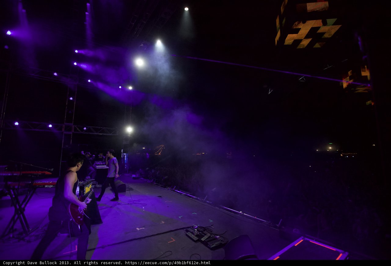 Rocking Out Under Purple Lights