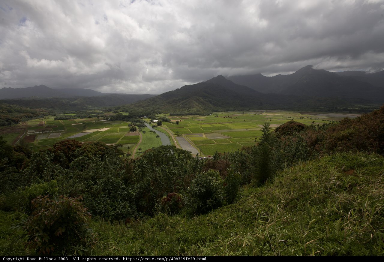 Majestic View of the Valley and Mountains