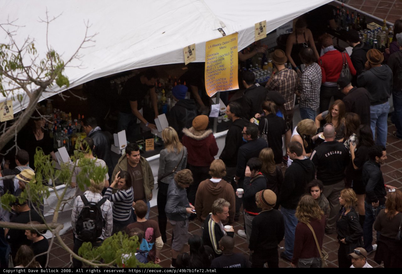 Crowded Tent at the Market