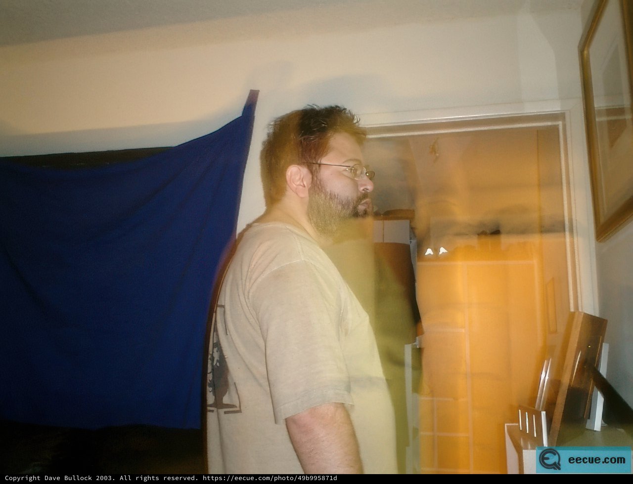 Standing in Front of Blue