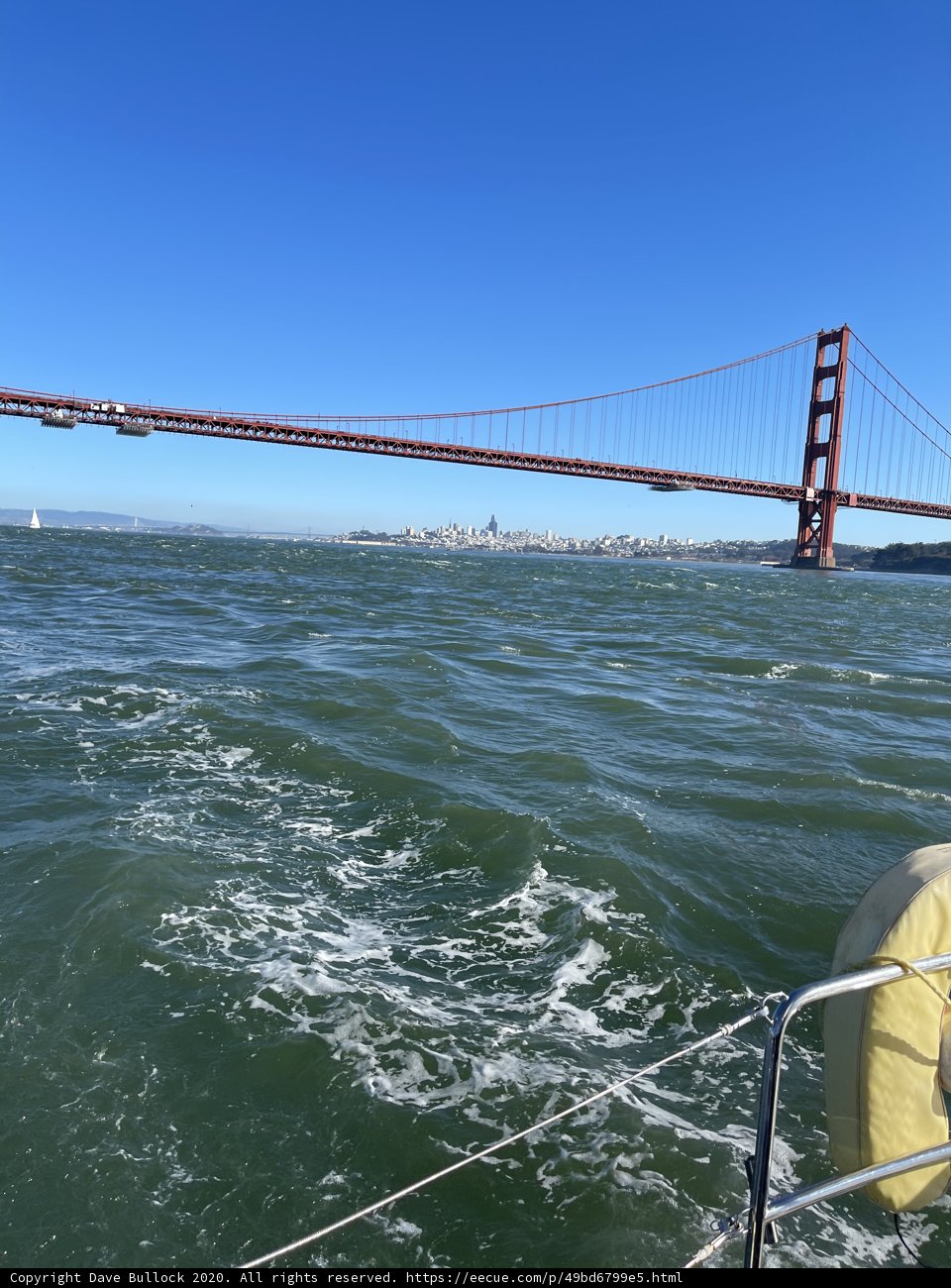 Sailing under the Golden Gate