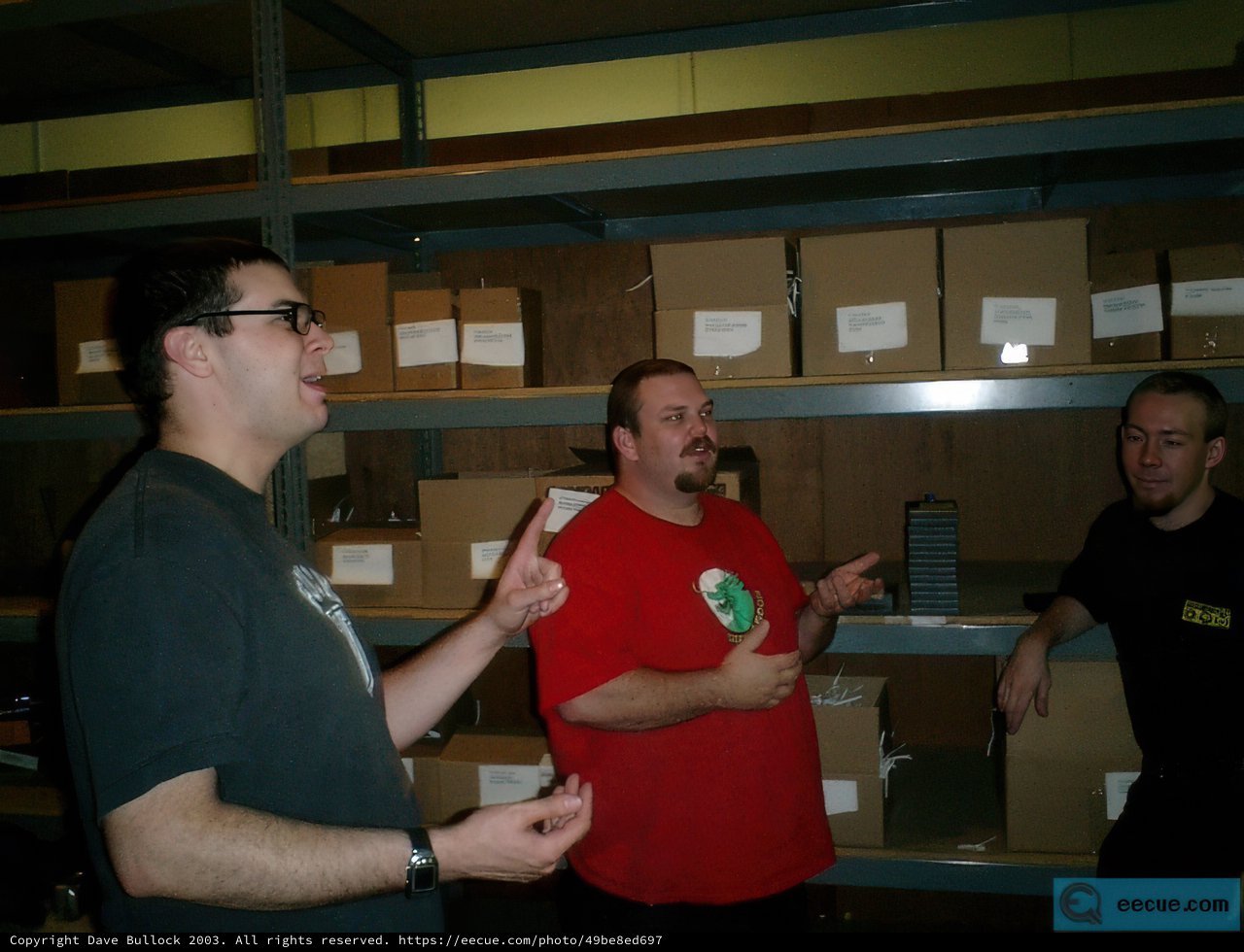 Three Men in a Warehouse