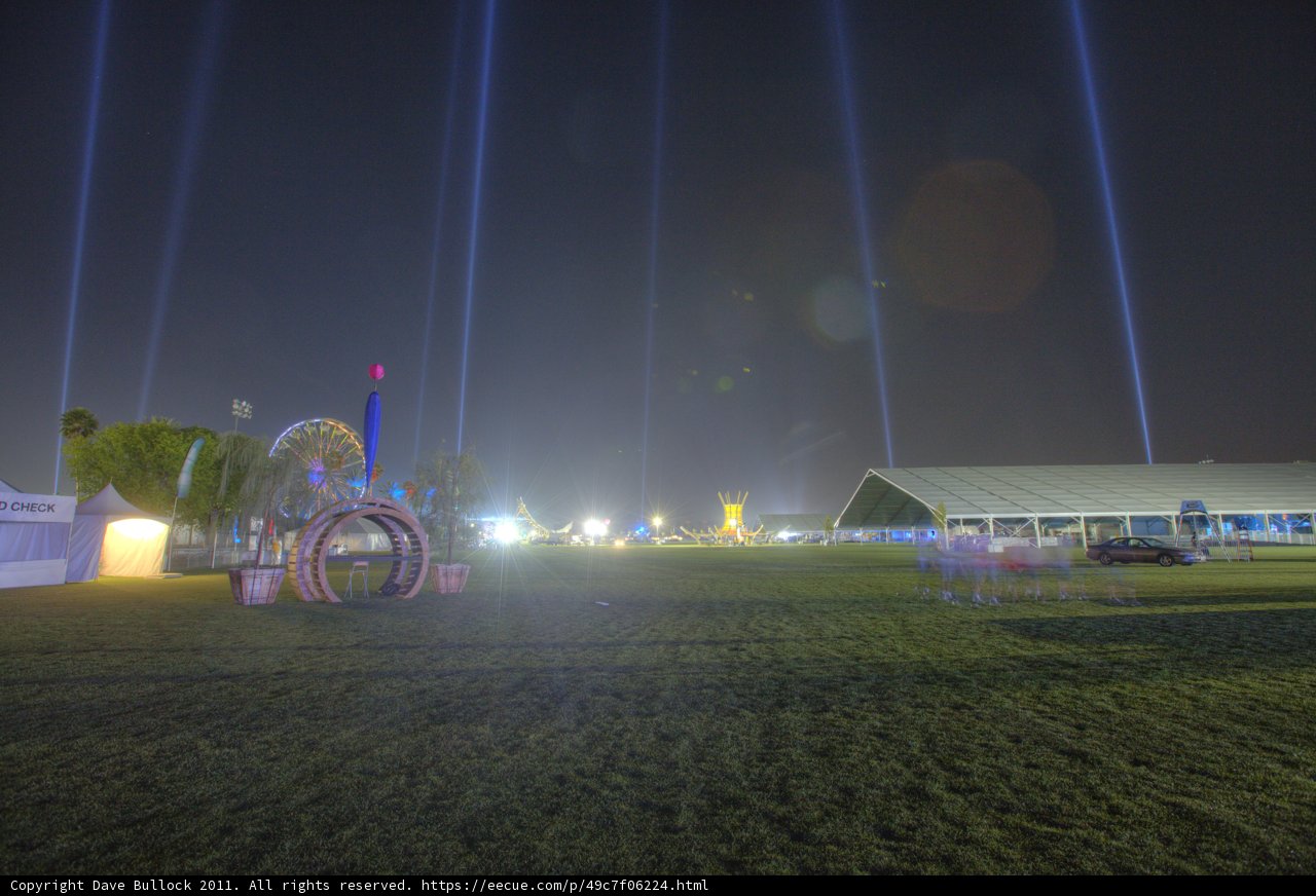 Carousel under the Coachella Night Sky