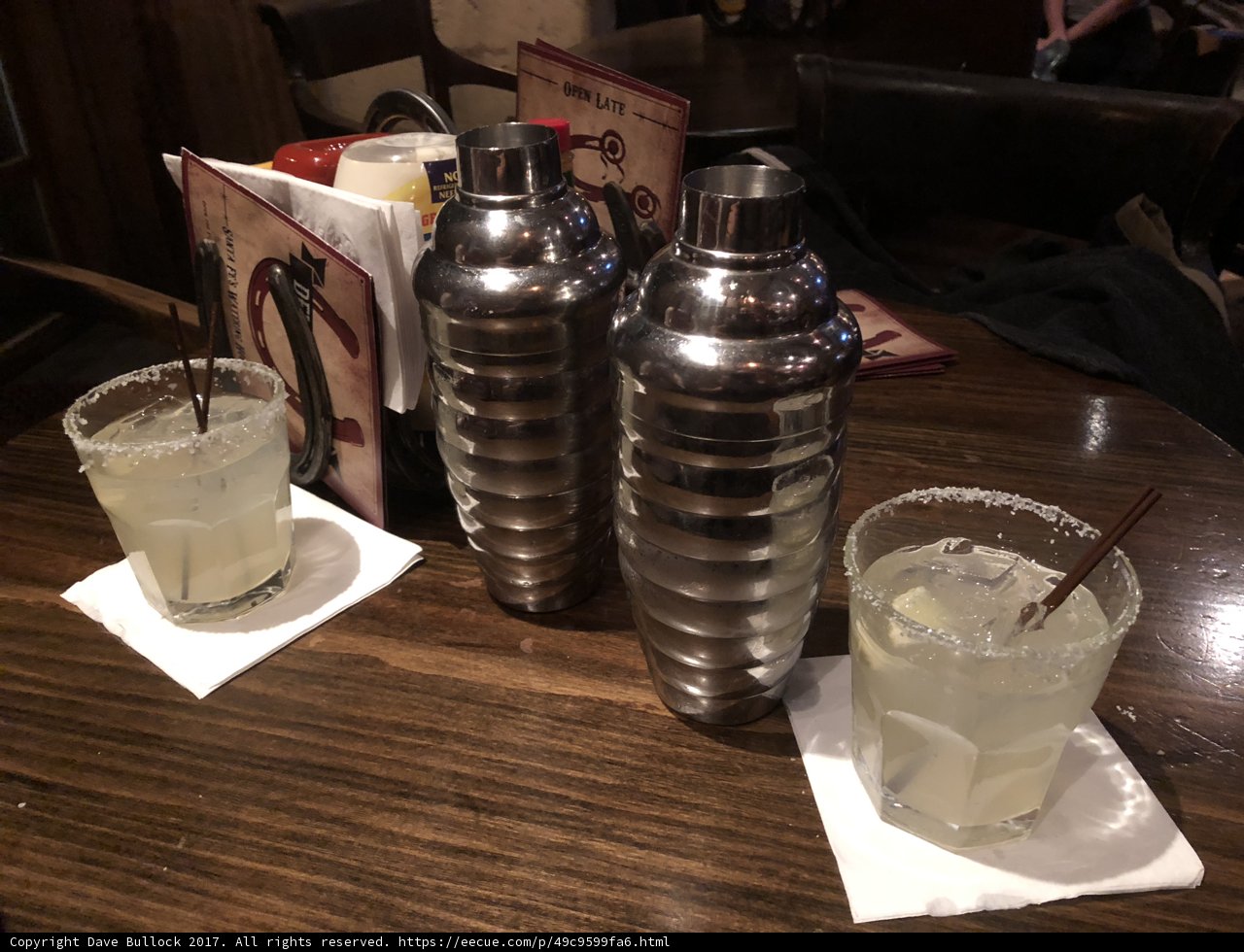 Two Refreshments on a Wooden Table