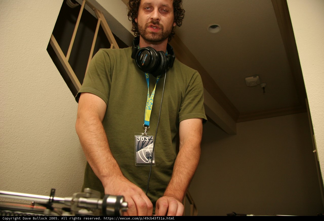 Green Shirt Deejay in Action