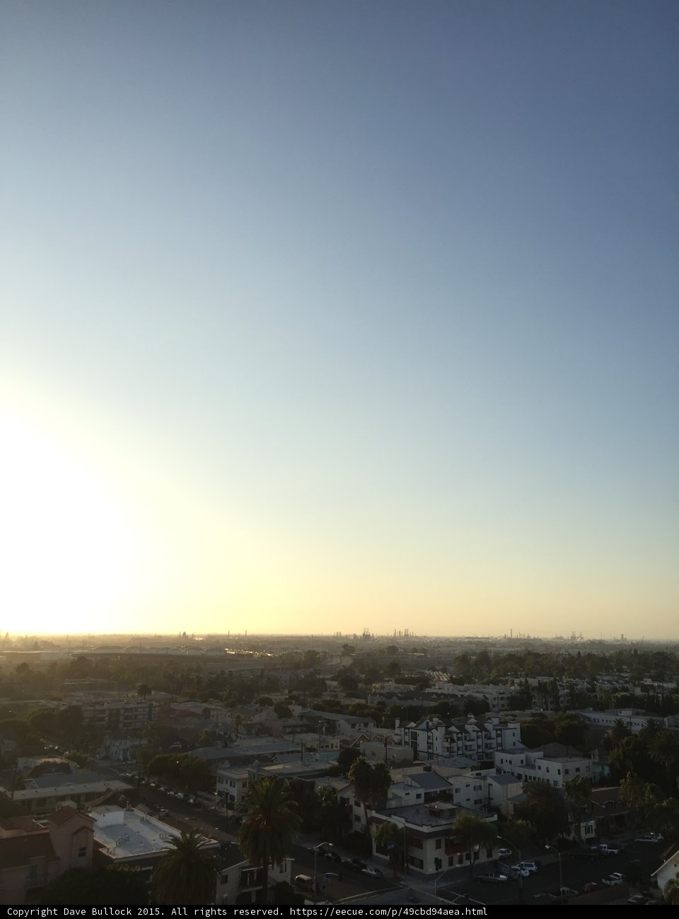 Sunset over the metropolis