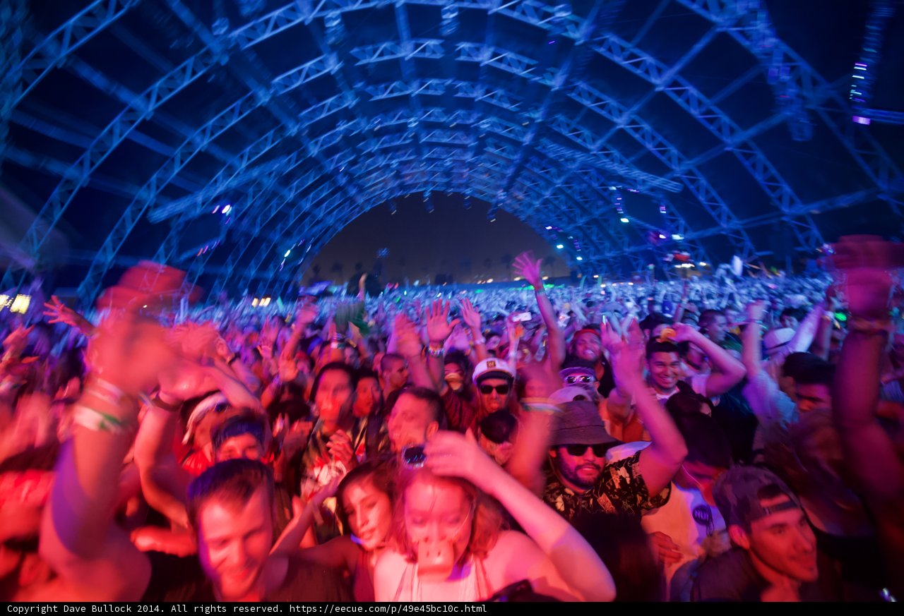 Urban Nightlife at Coachella Music Festival