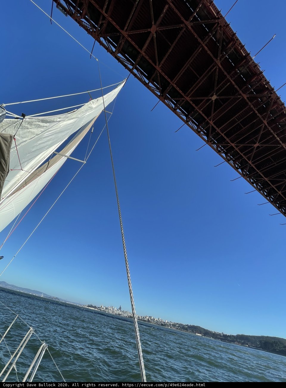 Sailing under the Golden Gate