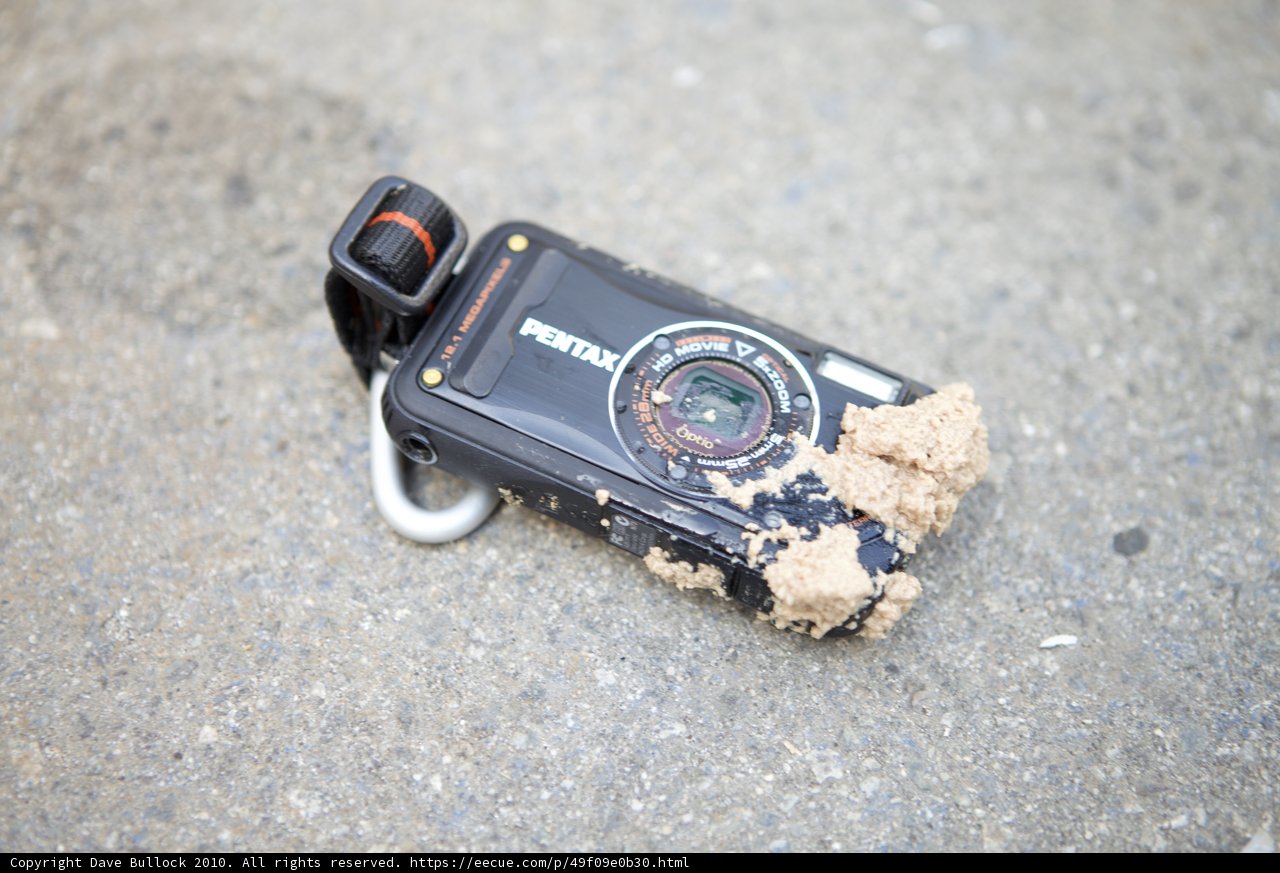 Dirty Pentax W90