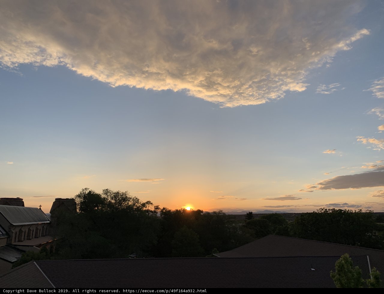 Fiery Sunset Over Santa Fe