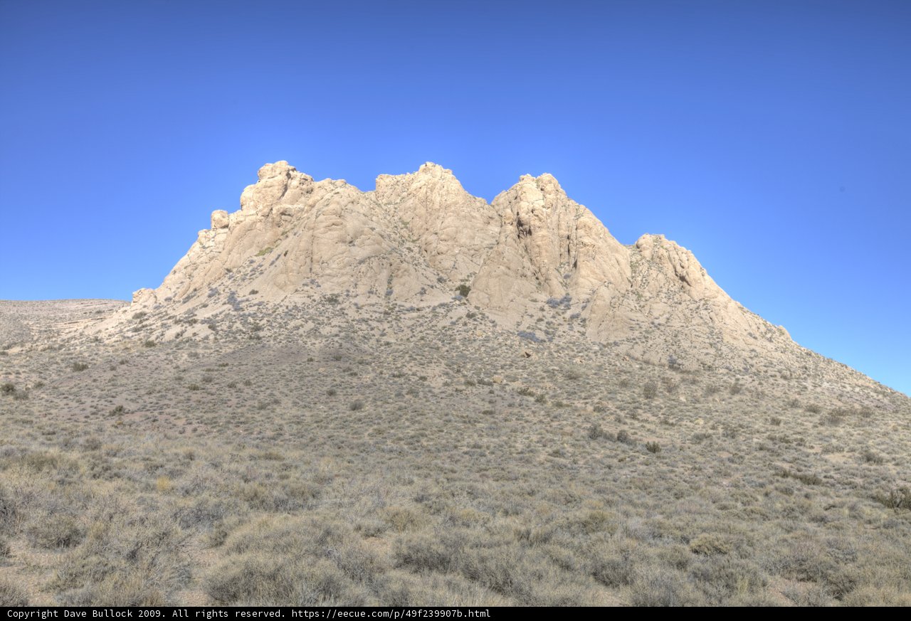 Majestic Rock Formation in Death Valley