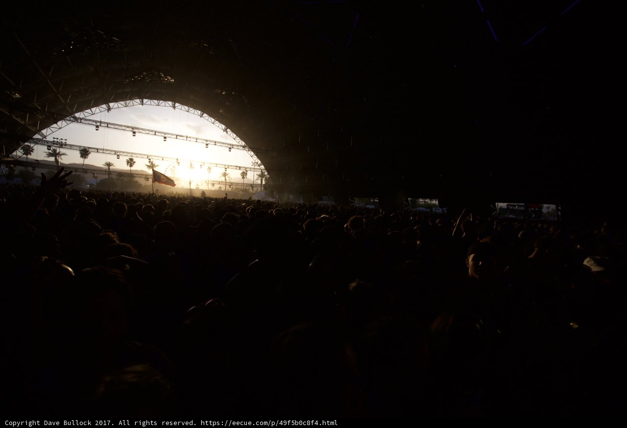 Sundown Concert with a Crowd