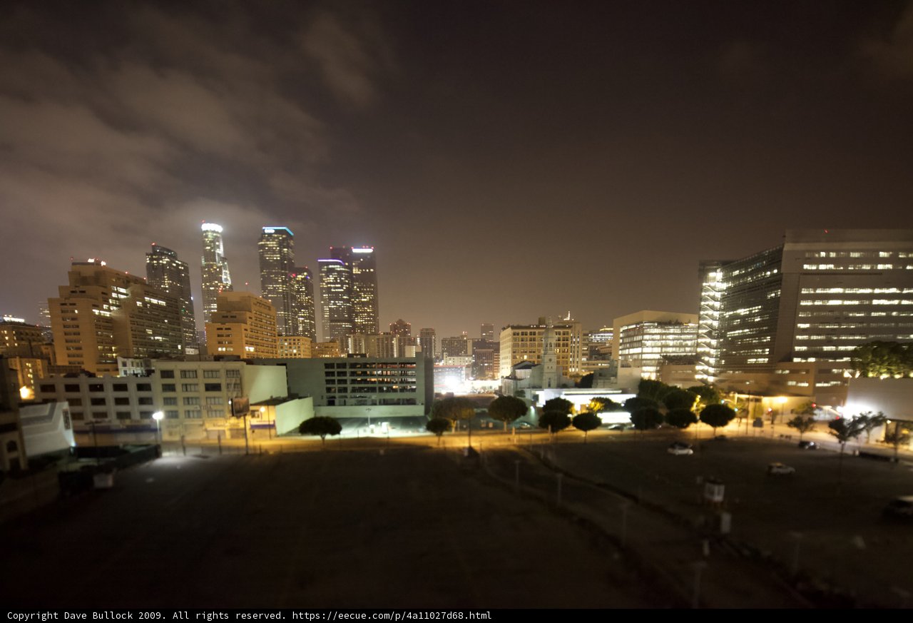Illuminated City at Night