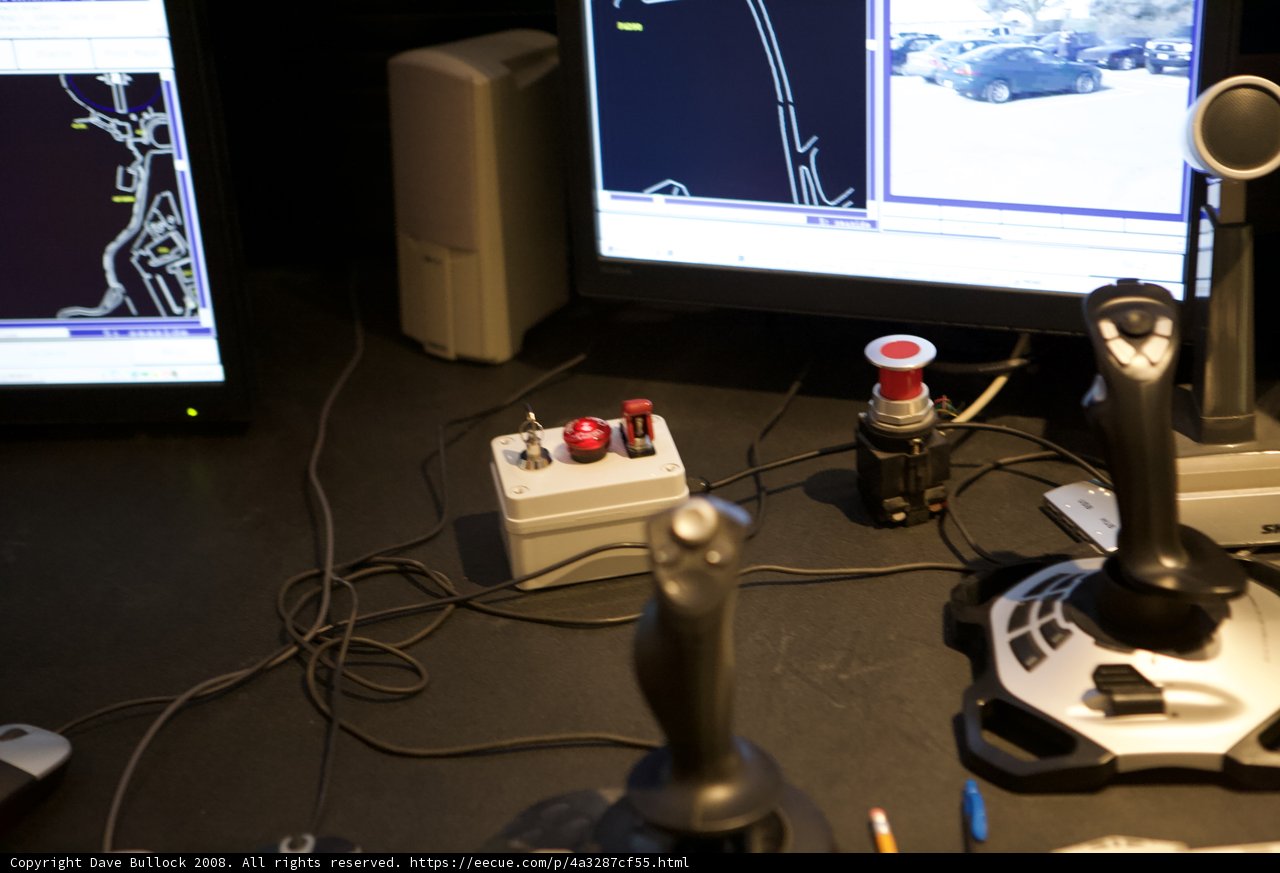 Gaming Setup with Joystick and Monitor