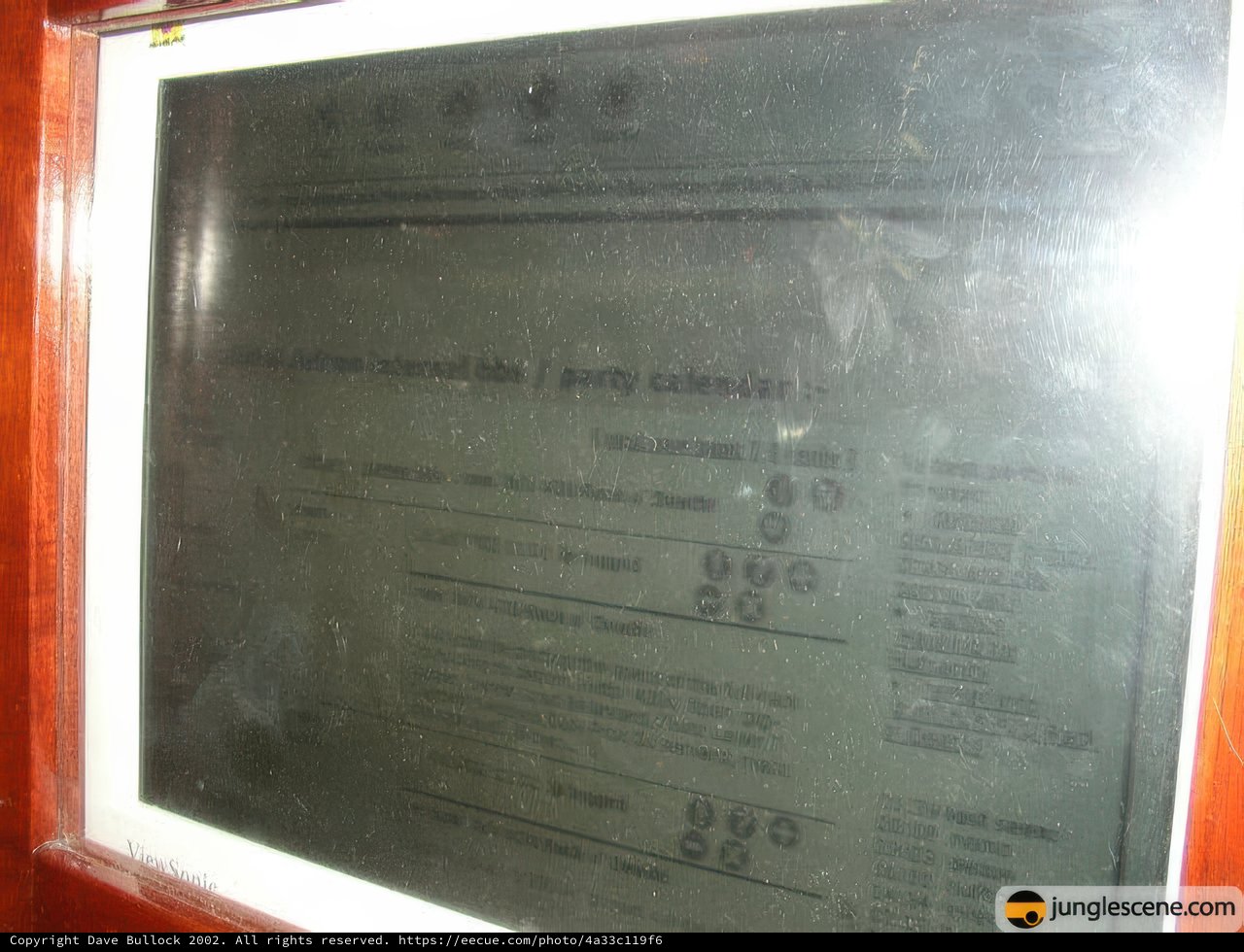 Message on a Computer Screen