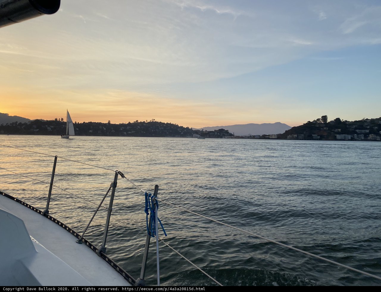 Sailboat Sunset in Tiburon