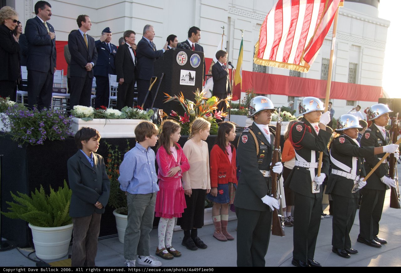 President Obama and Family Pay Respects at Memorial Service