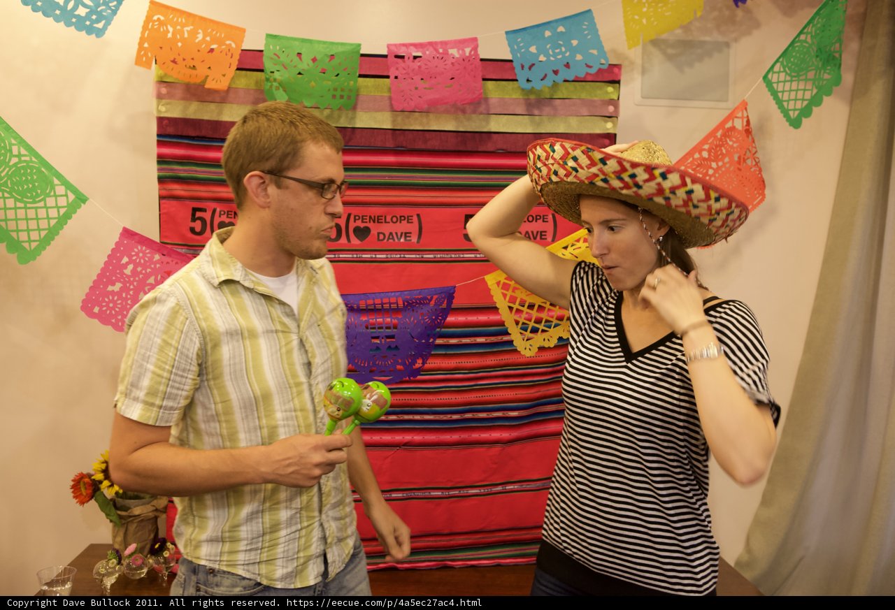 Fiesta Couple Pose for Anniversary Photograph