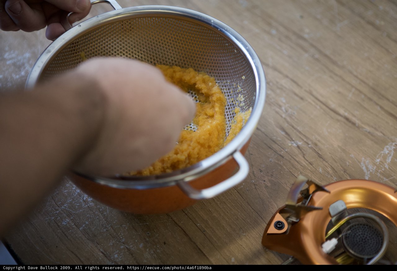 Orange Juice Straining