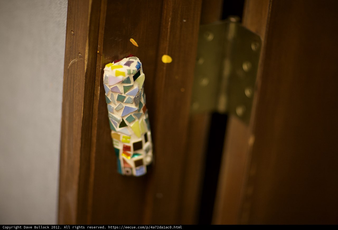 Colorful Mosaic Door Handle