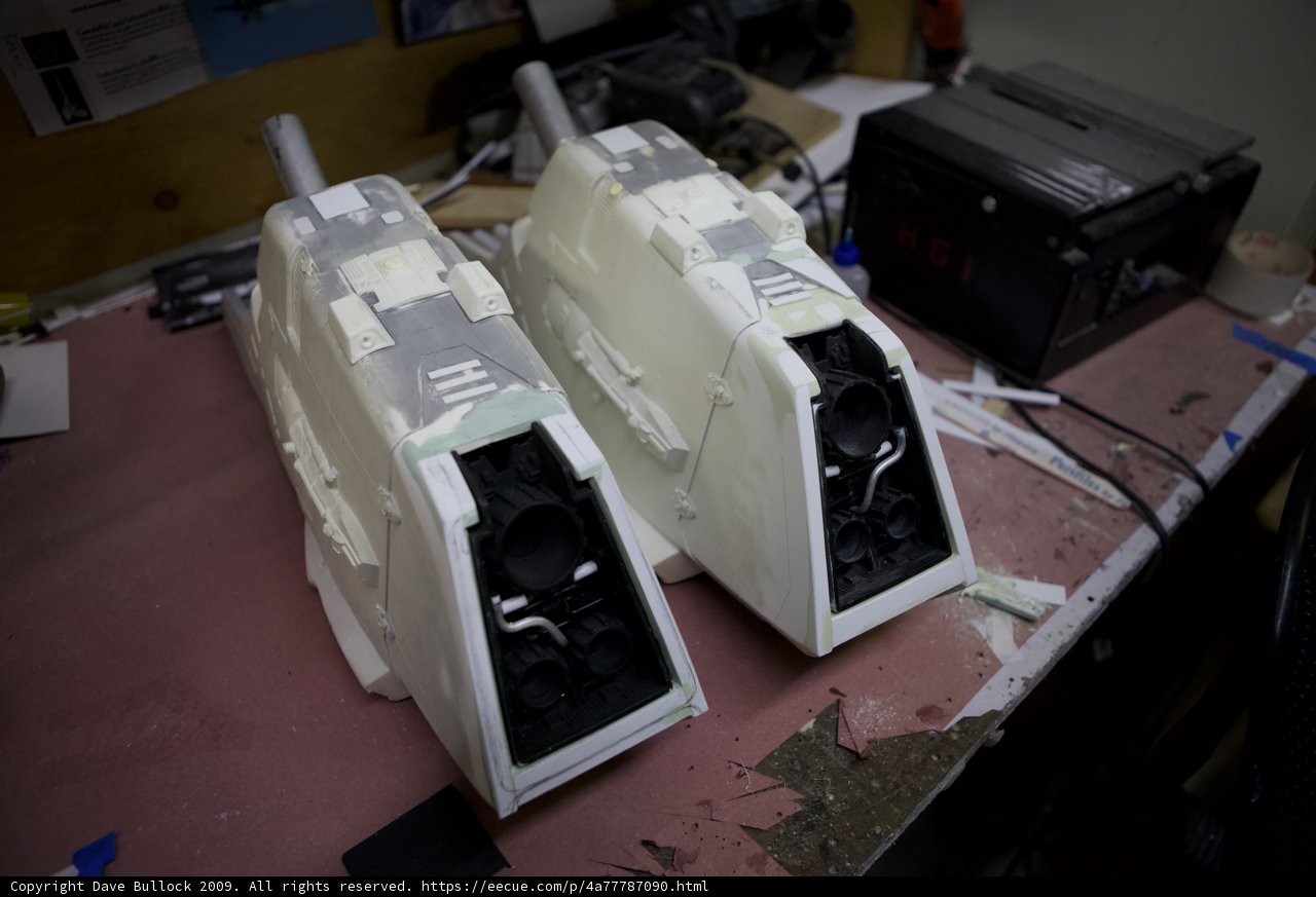 White Plastic Tanks on a Table