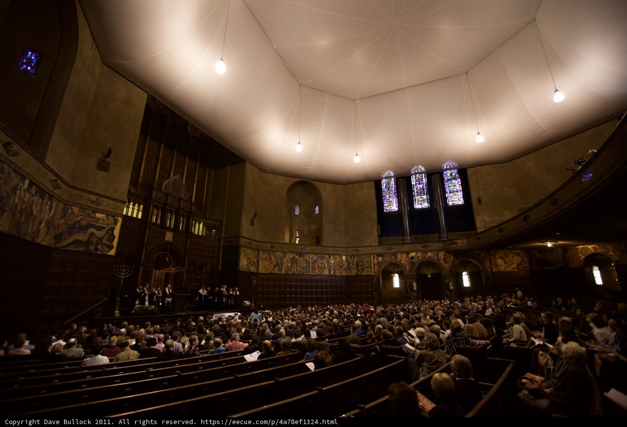 A Crowded Church with a Beautiful Dome