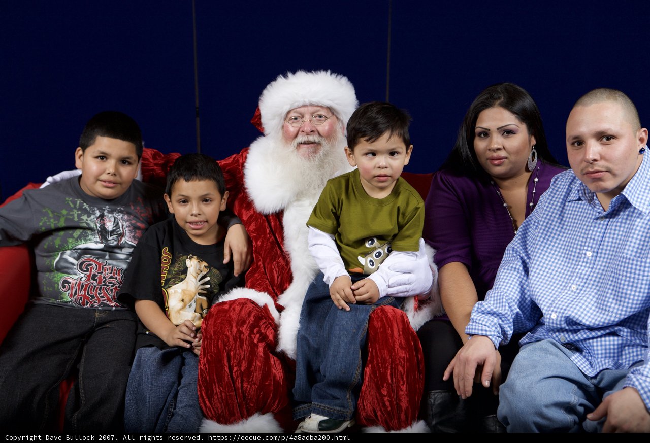 The ______ Family's Christmas Photo with Santa Claus