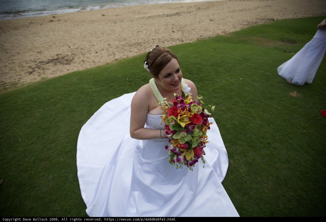 The Bride and Her Beautiful Bouquet