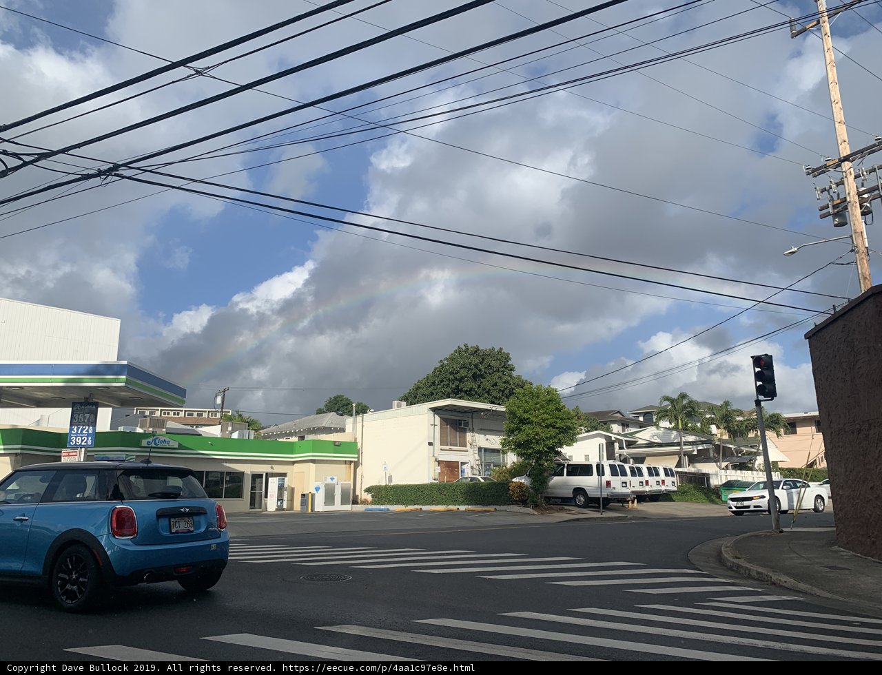 Mini Cooper at Intersection