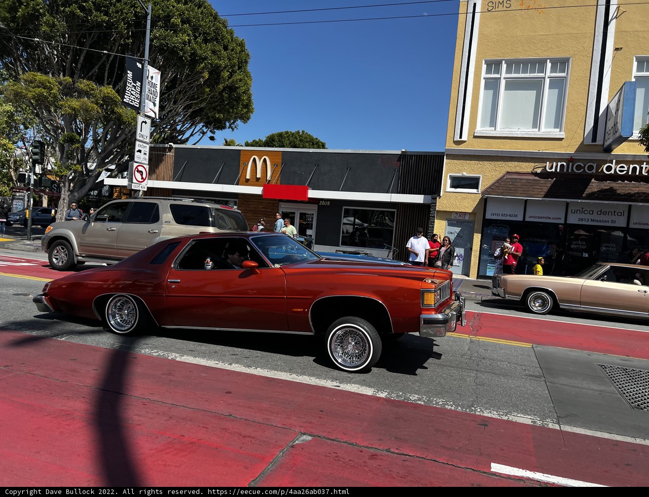 Red Sports Car Cruises By McDonald's