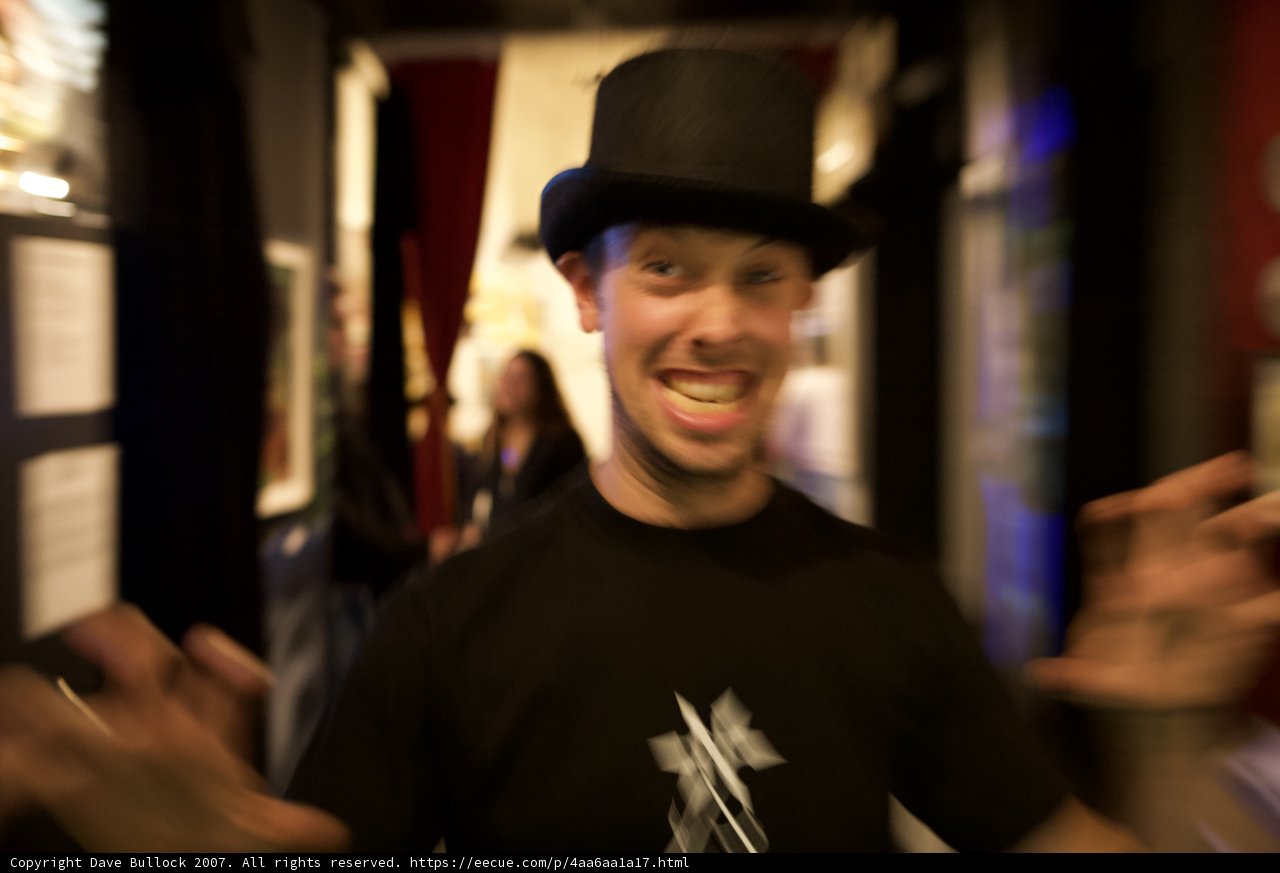 Black Shirt on Art Walk