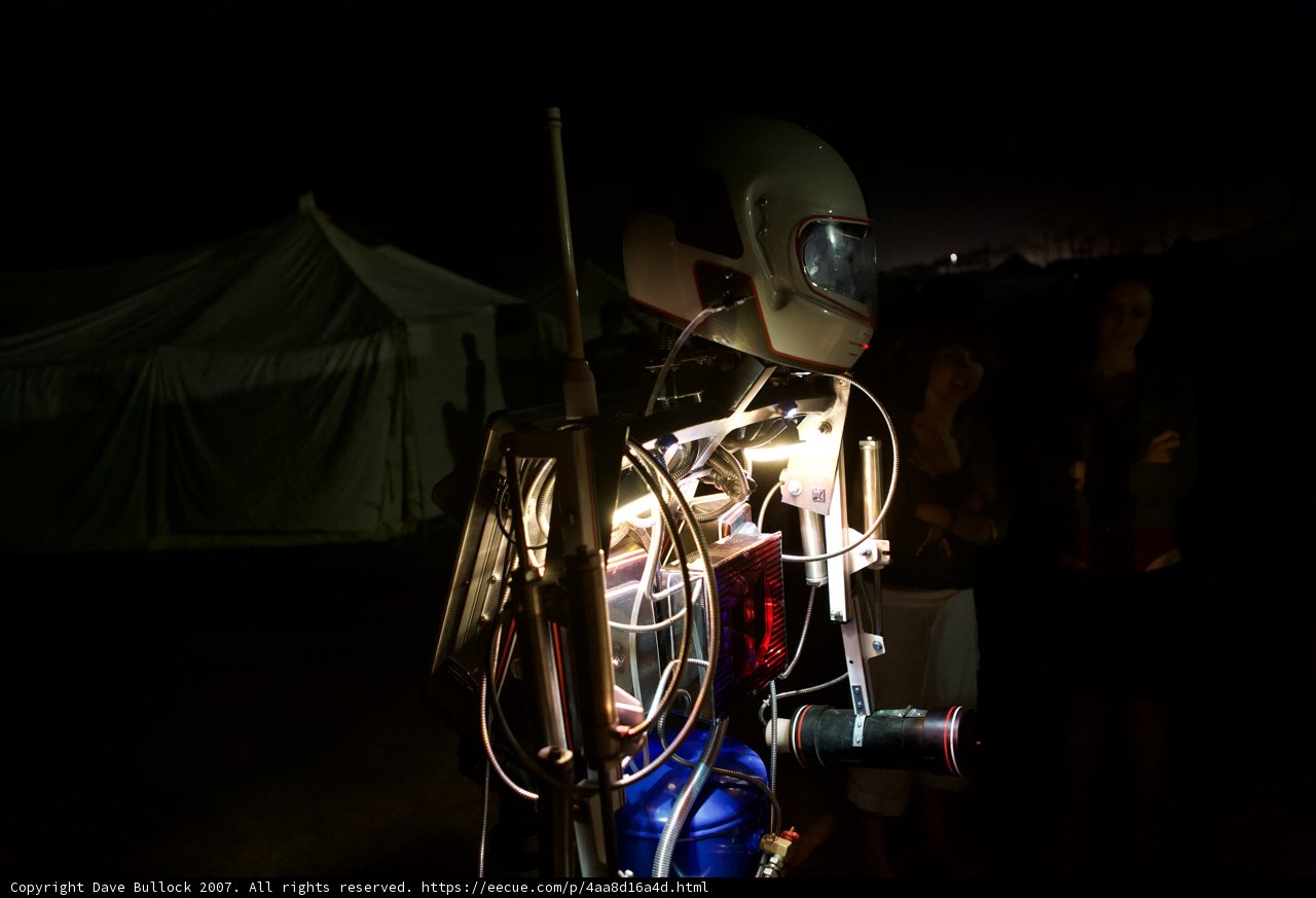 Helmeted Photographer at Coachella