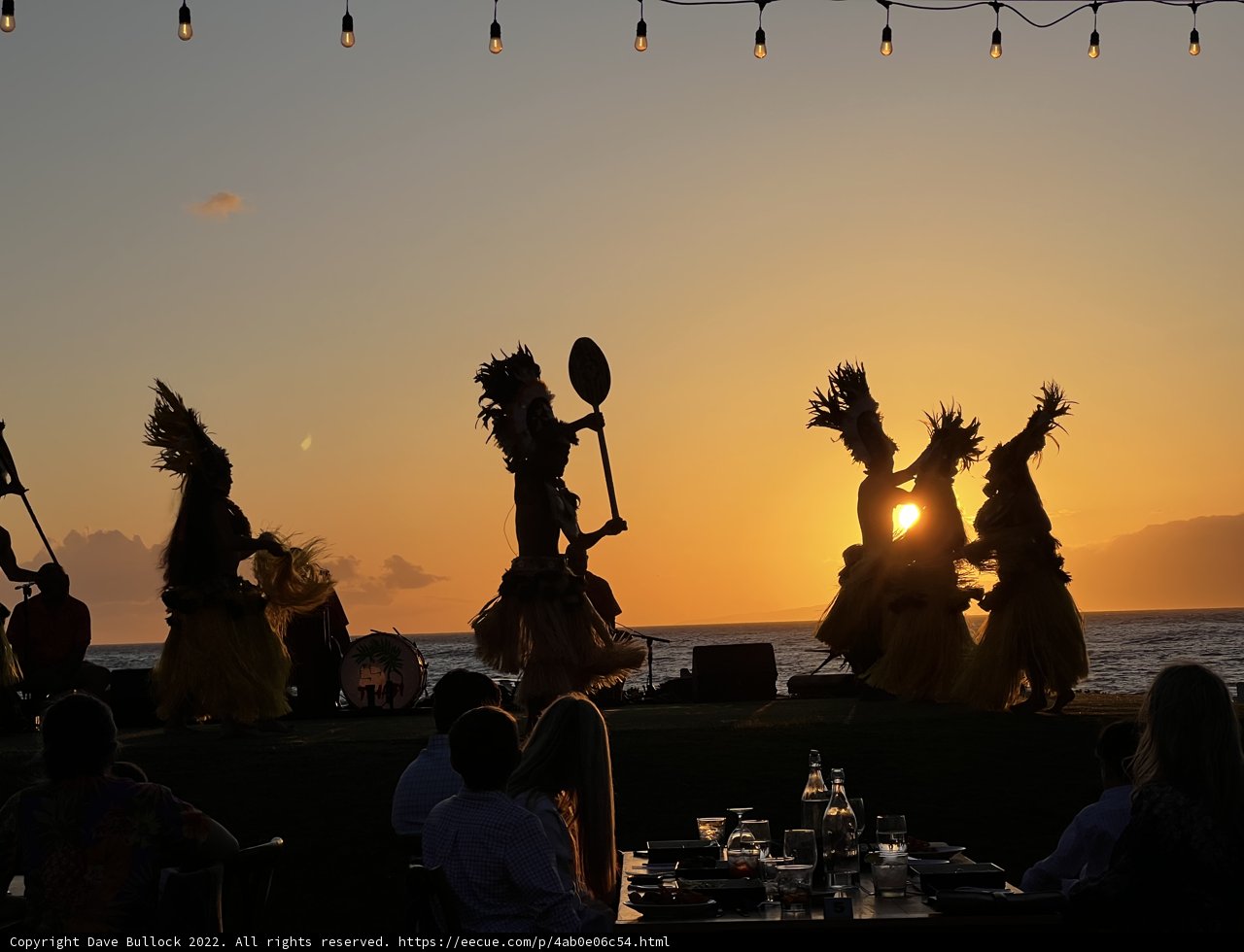Silhouettes of Dancers at Sunset