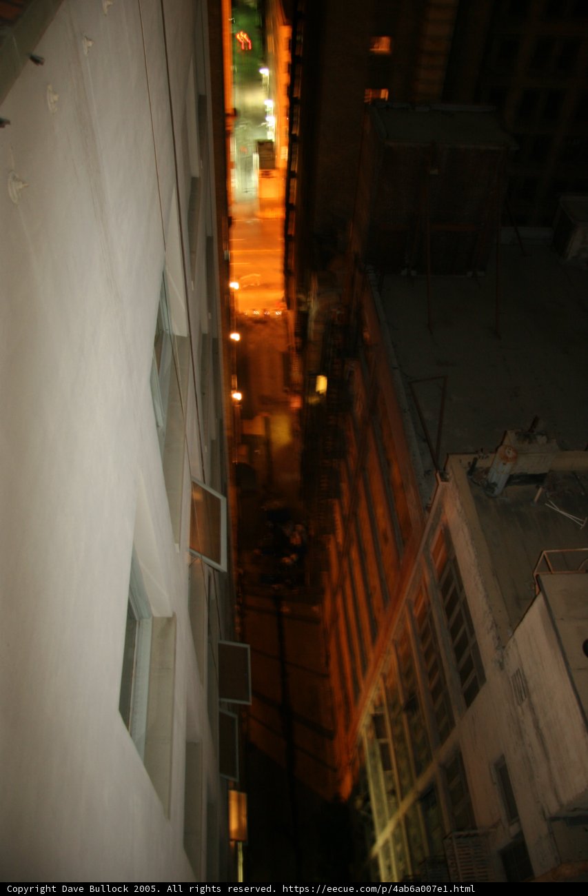 Urban Nightscape from Highrise Window
