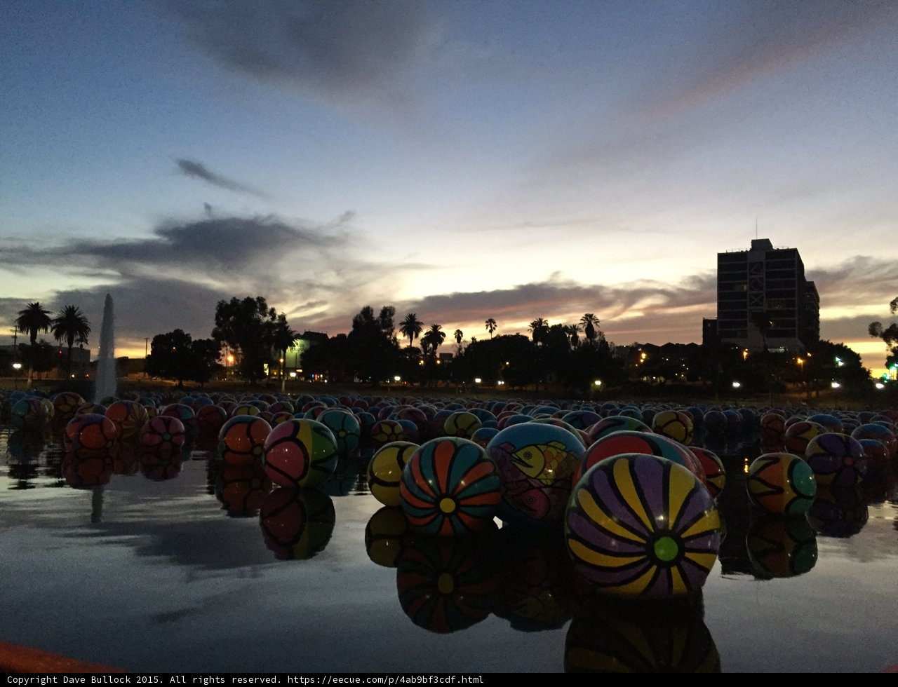 Sunset Spheres in the City
