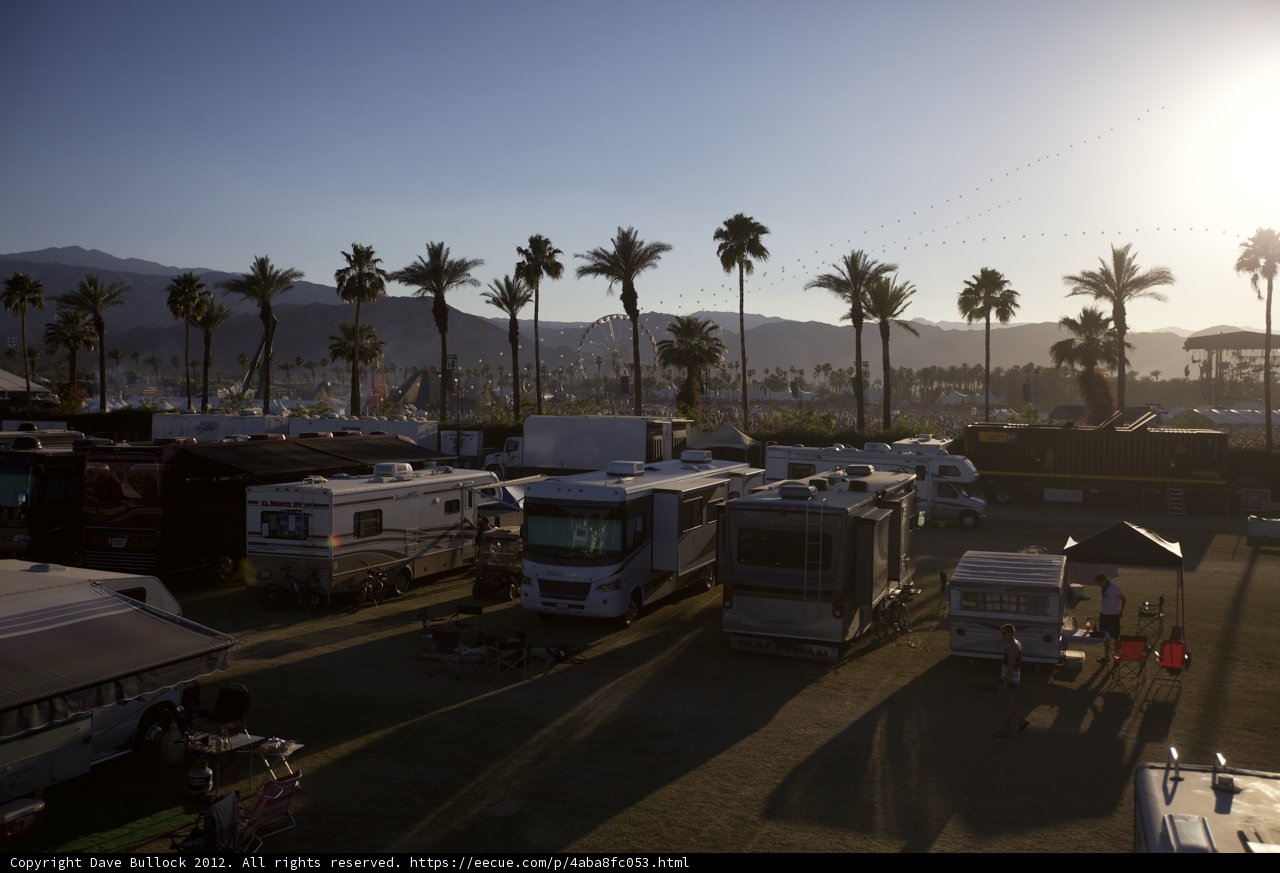 Setting up Camp at Coachella 2012