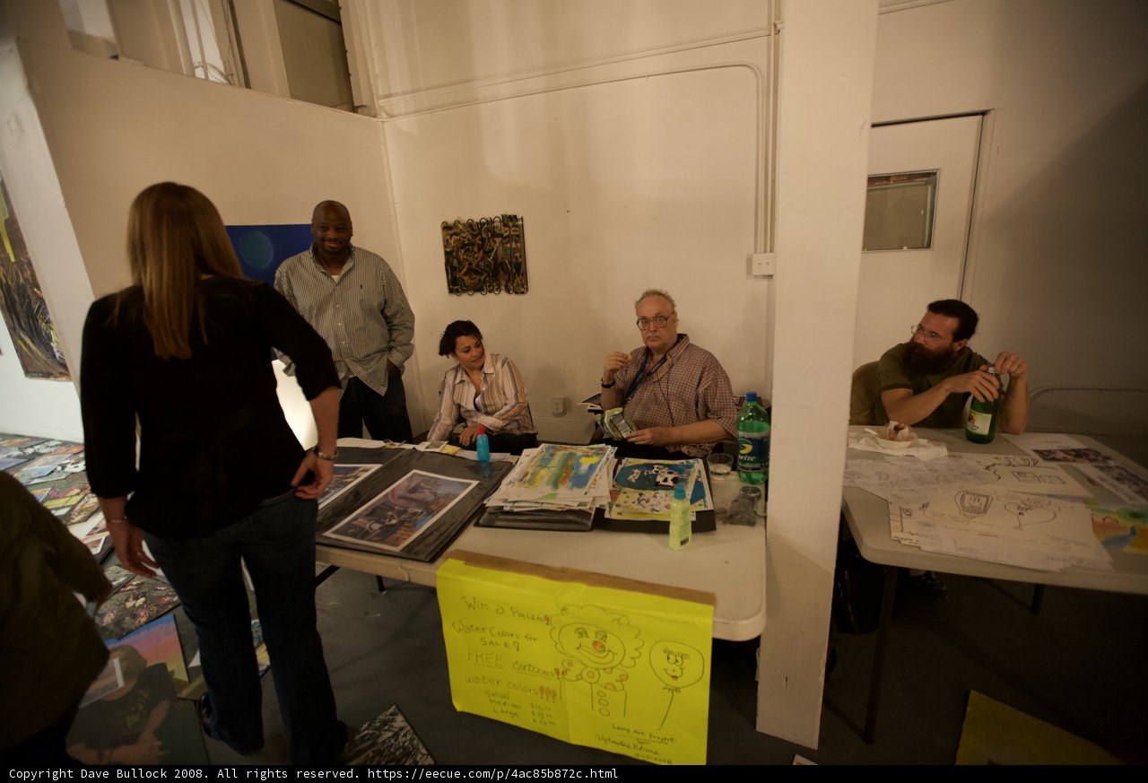 Art Discussion at Table