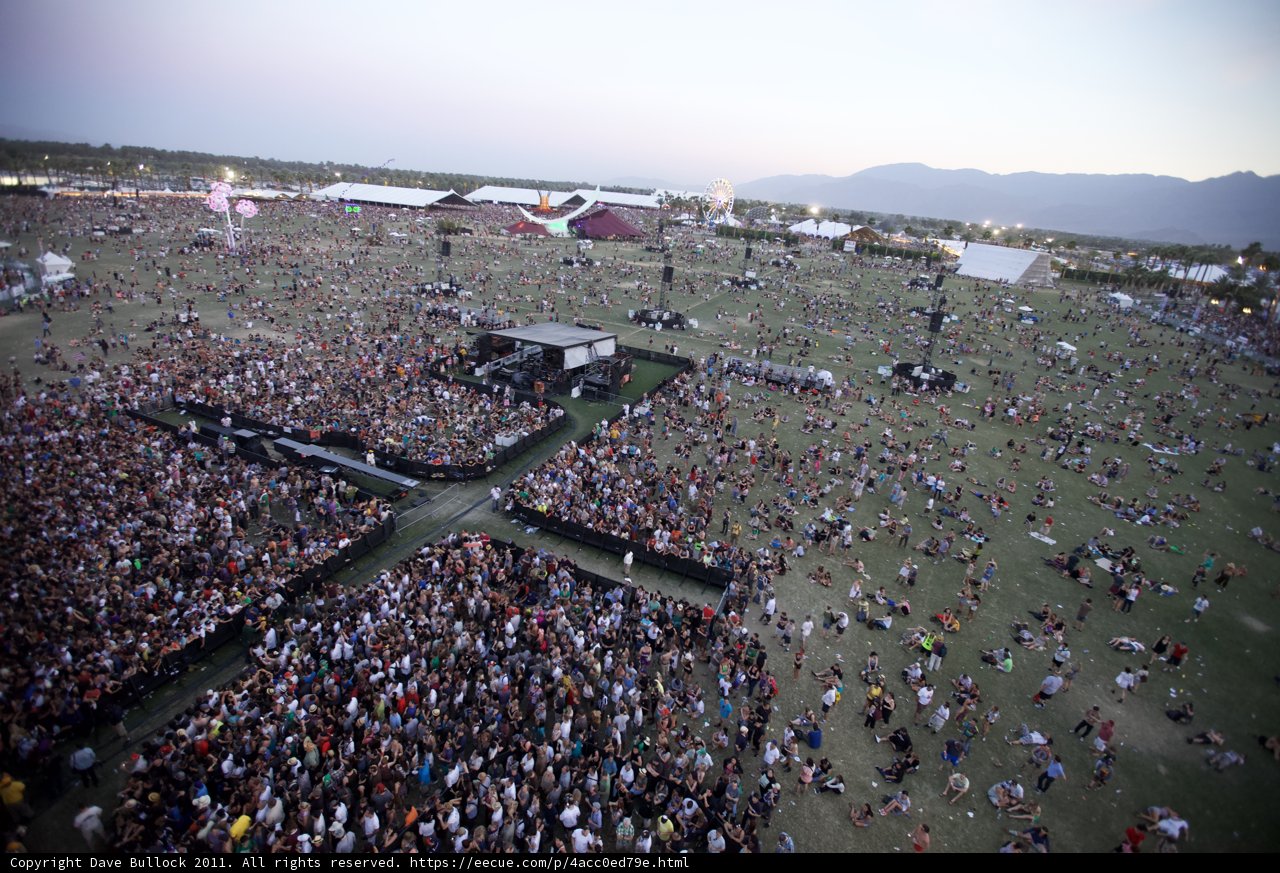 Coachella 2011 Concert Aerial View