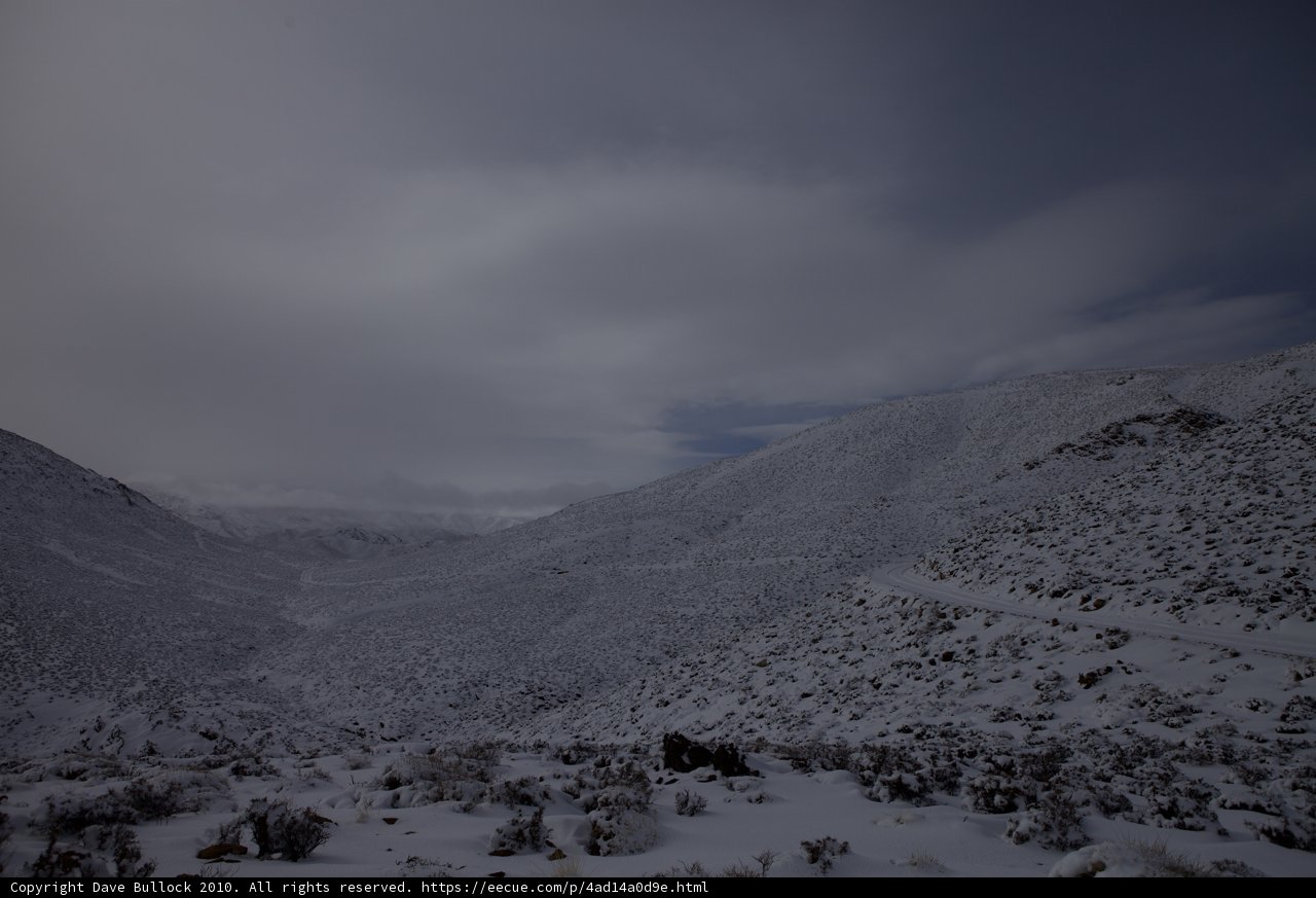 Majestic Mountain Range in Winter Wonderland