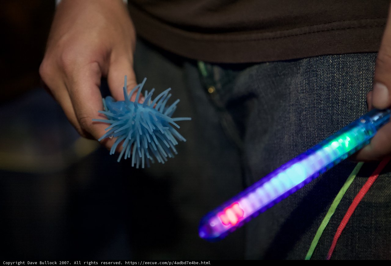 Lighted Fuzzy Stick