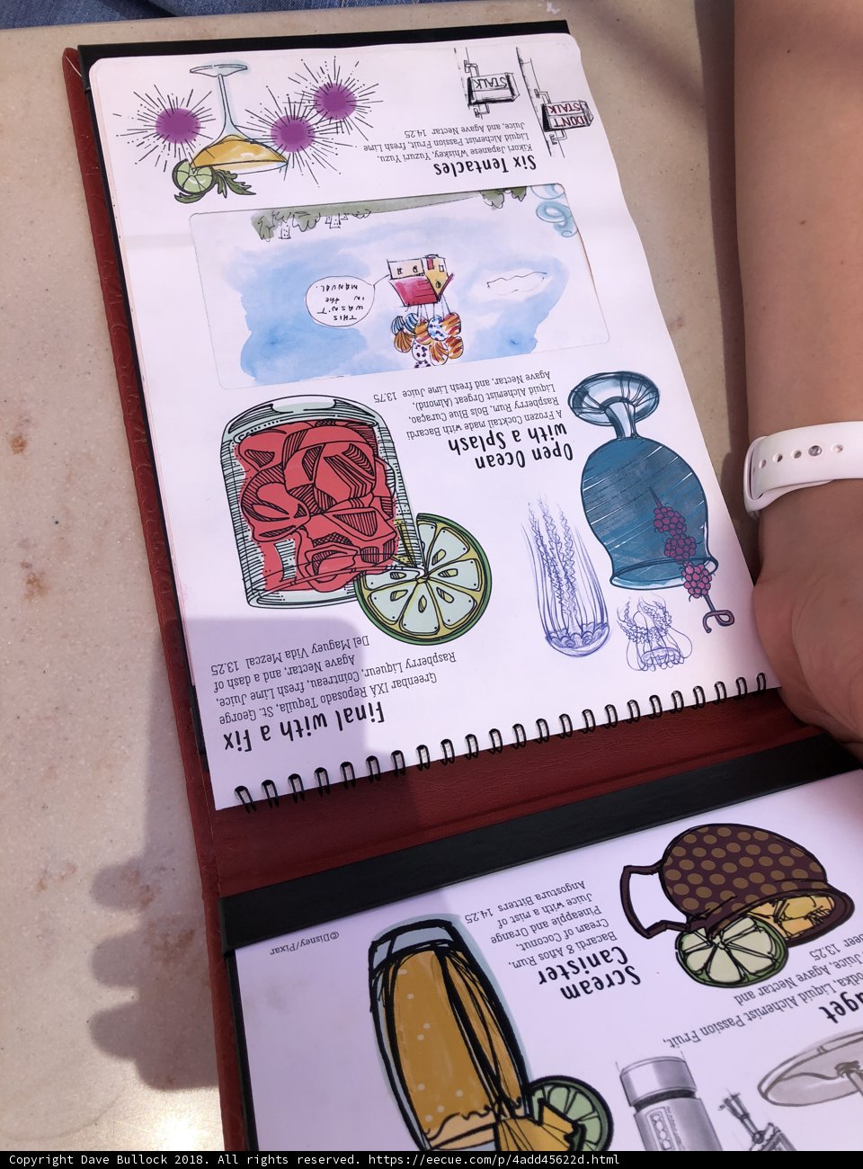 Illustrated Food Book Advertisement