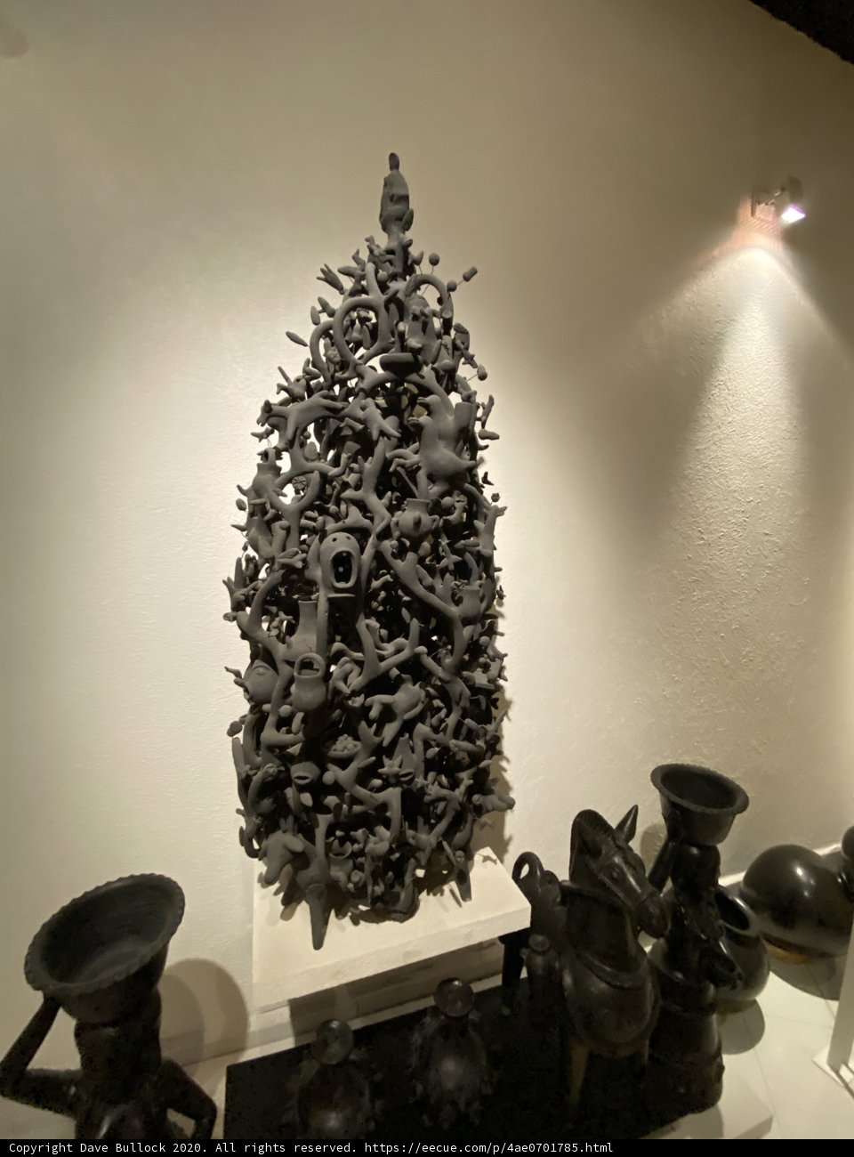 A Festive Christmas Tree Sculpture