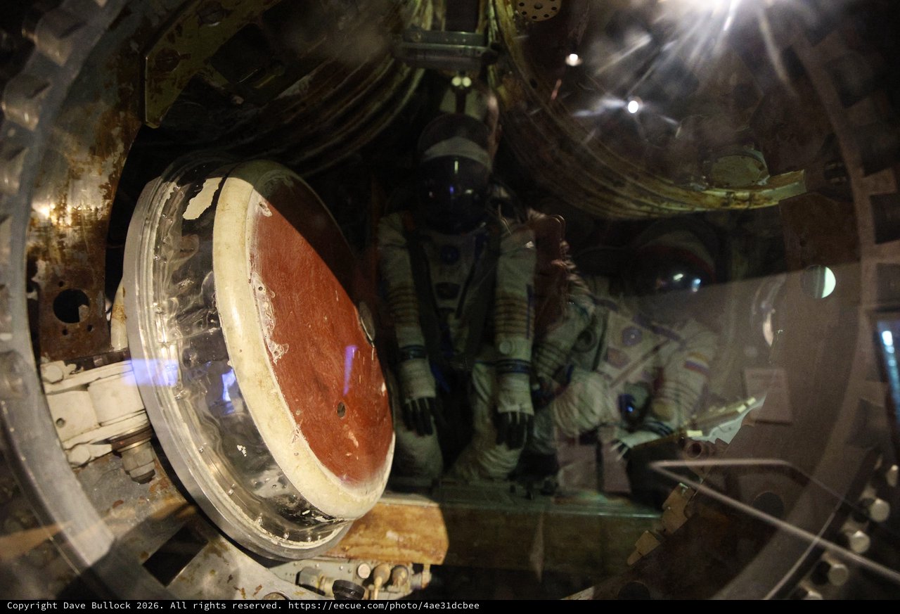 Inside a Vintage Space Capsule at Chabot Space Center