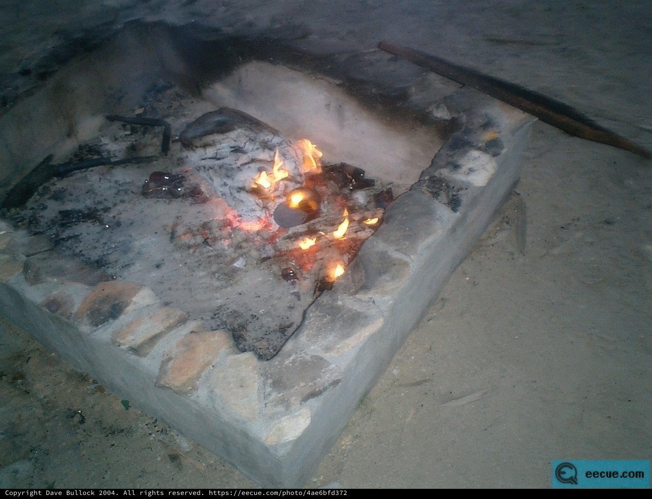 Flames Dance in the Fire Pit