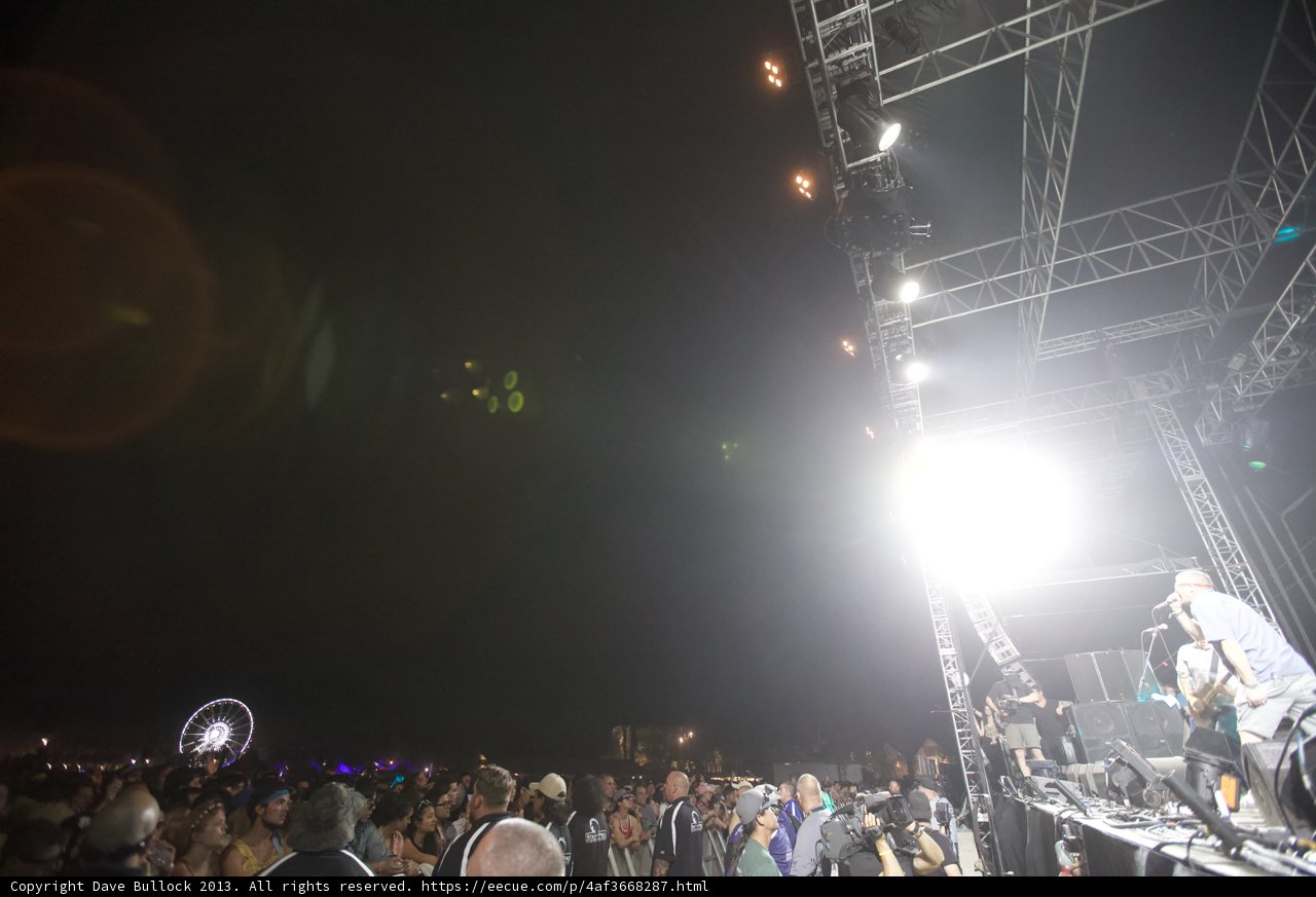 Lights and Crowds at the Coachella Concert