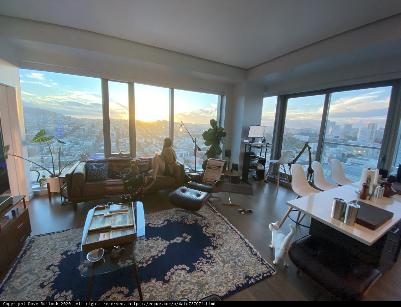 City View from the Penthouse Living Room